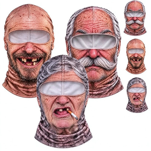 Maschera sci viso divertente