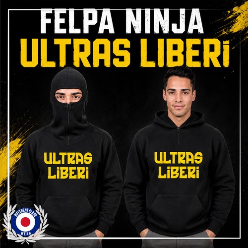 Felpa diabolik ninja - diabolik, stampa
